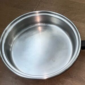 Amway Queen Cookware 10.5” Skillet / Pan Stainless Steel 3 Ply 18/8 USA: No Lid